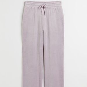 Velour track pants